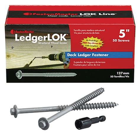 LedgerLOK: Deck Ledger Board Screws 